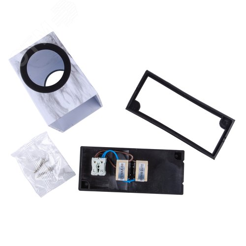 Светильник уличный 2х6 Вт под две лампы GU10. Архитектурный накладной Цвет корпуса мрамор UUL-P42A 2х6W/GU10 IP65 MARBLE - фото 9