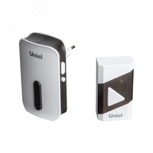 Изображение товара Звонок электронный 220В радиус действия 150 м, черный с белым UDB-095W-R1T1-38S-BL/WH (шт)