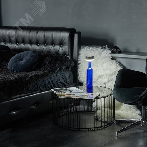 Светильник настольный светодиодный беспроводной 3 Вт Встроенный аккумулятор 2200mAh Диммер Черный  ULM-D950 3W/3000-6500K/DIM IP54 BLACK TM - фото 15