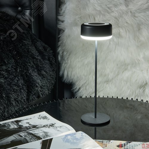 Светильник настольный светодиодный беспроводной 3 Вт Встроенный аккумулятор 2200mAh Диммер Черный  ULM-D950 3W/3000-6500K/DIM IP54 BLACK TM - фото 18