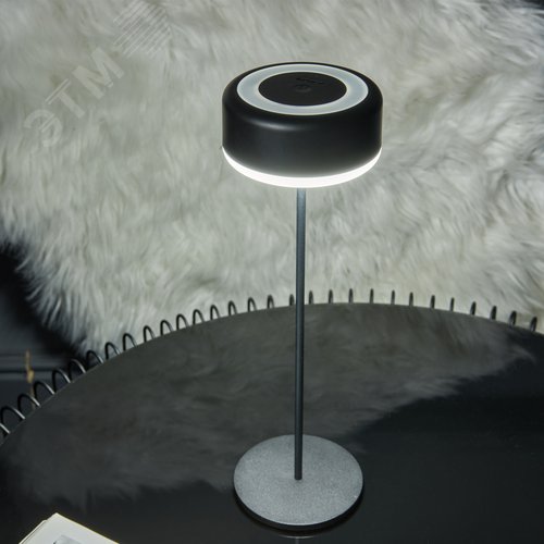 Светильник настольный светодиодный беспроводной 3 Вт Встроенный аккумулятор 2200mAh Диммер Черный  ULM-D950 3W/3000-6500K/DIM IP54 BLACK TM - фото 20