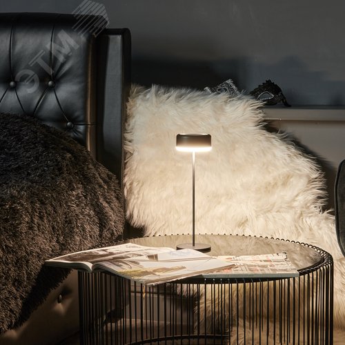 Светильник настольный светодиодный беспроводной 3 Вт Встроенный аккумулятор 2200mAh Диммер Черный  ULM-D950 3W/3000-6500K/DIM IP54 BLACK TM - фото 22