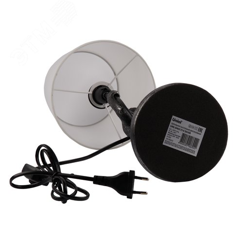Светильник UML-B465 E14 SILVER настольный декоративный Кот, под лампу Е14, 40W. Механический выключатель. Серебристый - фото 4