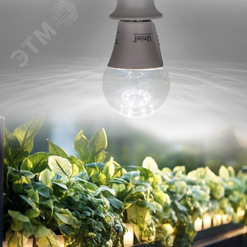Лампа светодиодная для растений Форма A прозрачная Три спектра для проращивания роста и цветения LED-A60-10W/SPM3/E27/CL PLP35WH MULTIPLANT - фото 15