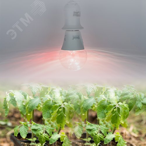 Лампа светодиодная для растений Форма A прозрачная Три спектра для проращивания роста и цветения LED-A60-10W/SPM3/E27/CL PLP35WH MULTIPLANT - фото 16