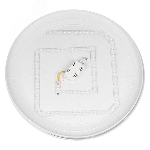 Светильник светодиодный накладной 55 Вт Теплый свет 3000K Белый свет 4000K Дневной свет 6500K Диаметр 450мм IP40 Корпус белый ULI-Q109 55W/3000K+4000K+6500K/R45 WHITE - фото 4