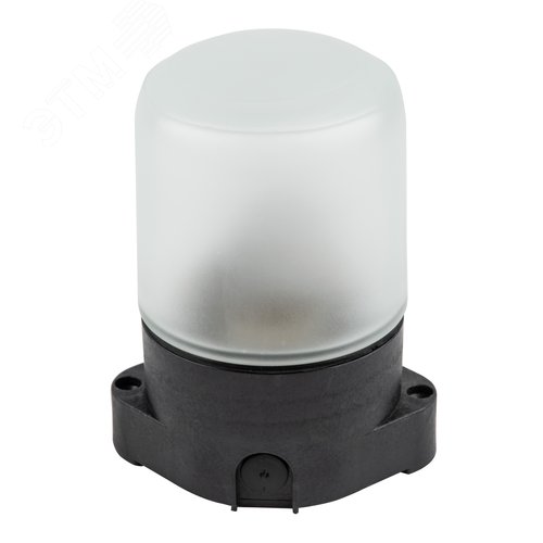 Светильник UWL-K01R 60W/E27 IP65 BLACK влагозащищенный под лампу Е27, для бань и саун, до +125°С. Цвет корпуса черный. ТМ Uniel - фото 1