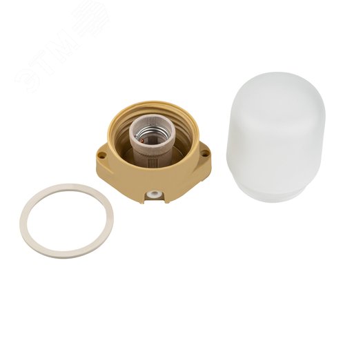 Светильник влагозащищенный под лампу Е27 для бань и саун до +125°С Цвет корпуса сосна ТМ Uniel UWL-K01R 60W/E27 IP65 PINE - фото 3