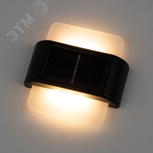 Cветильник настенный на солнечной батарее 6 светодиодов Теплый белый свет 1xАА Ni-Mh аккумулятор в комплекте. IP44 USL-F-159/PM090 QUATRO - фото 4