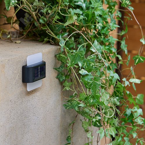 Cветильник настенный на солнечной батарее 6 светодиодов Теплый белый свет 1xАА Ni-Mh аккумулятор в комплекте. IP44 USL-F-159/PM090 QUATRO - фото 5