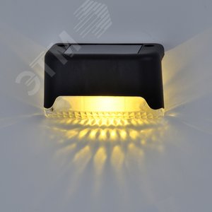 Cветильник настенный USL-F-250/PM050 FLASH на солнечной батарее. 1 светодиод. Теплый белый свет. 1хАА Ni-Mh аккумулятор в/к. IP44. - фото 3