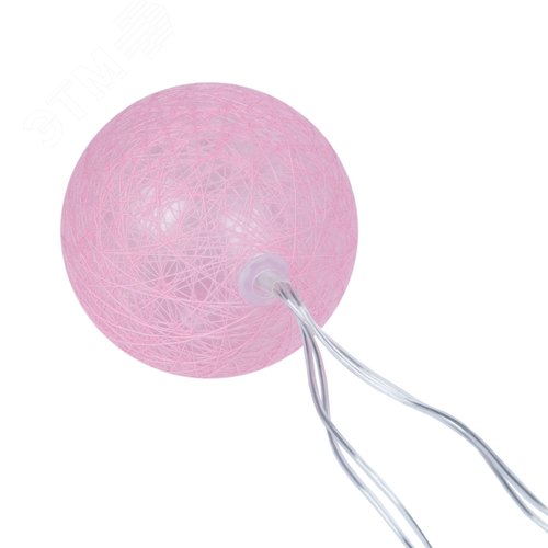 Гирлянда садовая USL-S-230/PM1800 COTTON BALLS-1 на солнечной батарее ''Клубки'' 10 светодиодов Теплый белый свет 1*АА Ni-Mh аккумулятор в/к. IP44 TM - фото 6