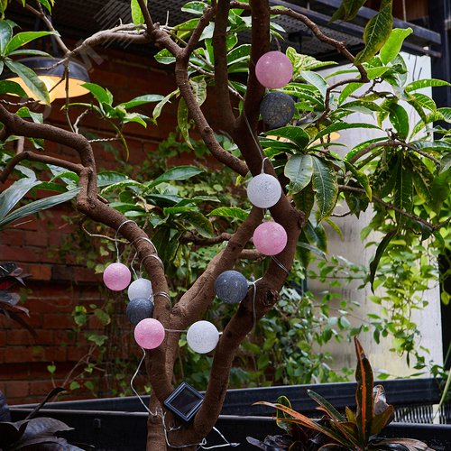 Гирлянда садовая USL-S-230/PM1800 COTTON BALLS-1 на солнечной батарее ''Клубки'' 10 светодиодов Теплый белый свет 1*АА Ni-Mh аккумулятор в/к. IP44 TM - фото 13