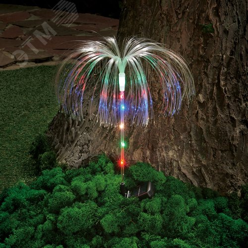 Светильник садовый на солнечной батарее Медуза 7 светодиодов RGB свет 1xАA Ni-Mh аккумулятор в комплекте IP44 USL-S-821/PT750 JELLYFISH - фото 10