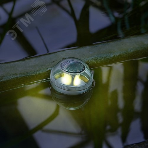 Светильник садовый на солнечной батарее Плавающий. 22 светодиода. RGB свет Белый свет Теплый белый свет 1xАA Ni-Mh аккумулятор в комплекте IP44 USL-S-824/PT100 POOL LIGHT - фото 9