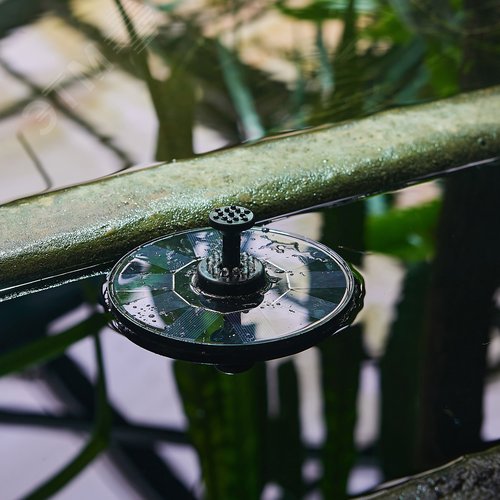 Светильник садовый на солнечной батарее Фонтан Плавающий 12 светодиодов RGB свет 1 АA Ni-Mh аккумулятор в комплекте IP44 USL-S-825/PT180 RGB FOUNTAIN - фото 8