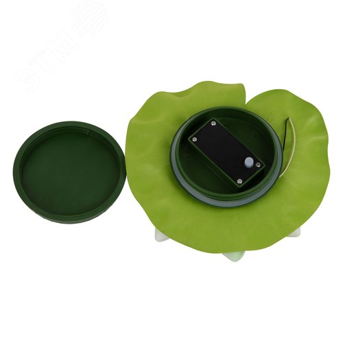 Светильник садовый на солнечной батарее Красная кувшинка Плавающий 1 светодиода Теплый белый свет 1xААA Ni-Mh аккумулятор в комплекте IP44 USL-S-826/PT060 RED WATERLILY - фото 4