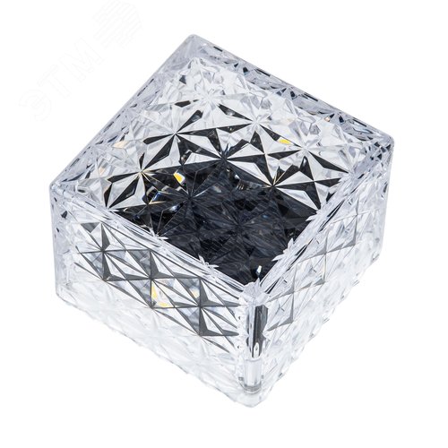 Изображение товара Светильник садовый на солнечной батарее 4 светодиода Теплый белый свет 1xАА Ni-Mh аккумулятор в комплекте IP44 USL-F-172/PT050 ICECUBE (шт)