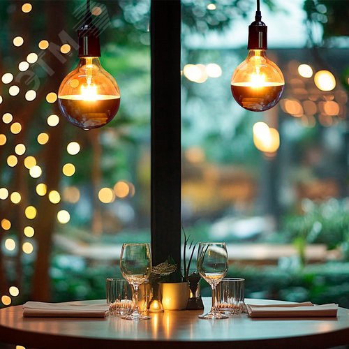 Лампа светодиодная 4 Вт Форма шар прозрачная колба с зеркальным отражателем D125 mm Серия Sky Теплый белый свет 3000K упаковка Картон ТМ LED-G125-4W/3000K/E27/CL MIRROR/CHROME PLS02WH - фото 13