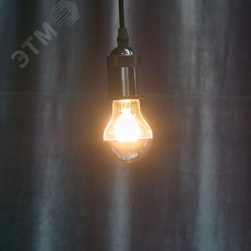 Лампа светодиодная 4 Вт Форма A прозрачная колба с зеркальным отражателем Серия Sky Теплый белый свет 3000K Картон ТМ LED-A60-4W/3000K/E27/CL MIRROR/CHROME PLS02WH - фото 7