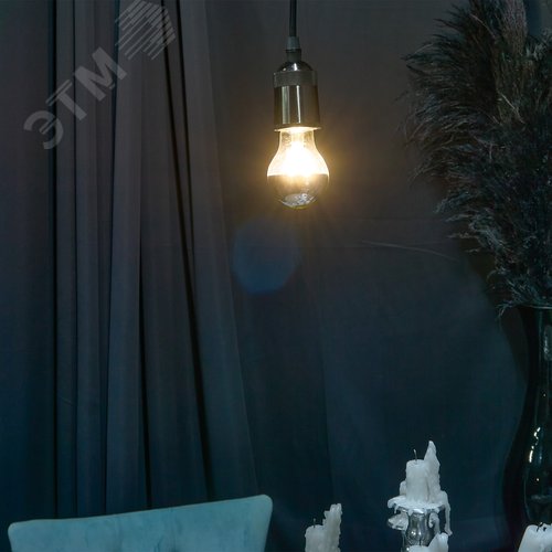 Лампа светодиодная 4 Вт Форма A прозрачная колба с зеркальным отражателем Серия Sky Белый свет 4000K Картон ТМ LED-A60-4W/4000K/E27/CL MIRROR/CHROME PLS02WH - фото 8