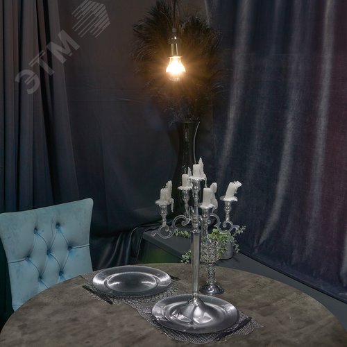 Лампа светодиодная 4 Вт Форма A прозрачная колба с зеркальным отражателем Серия Sky Белый свет 4000K Картон ТМ LED-A60-4W/4000K/E27/CL MIRROR/CHROME PLS02WH - фото 9