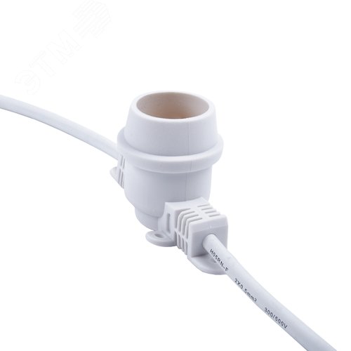 Гирлянда Белт-Лайт 10 м + 1,5 м сетевой шнур 40 патронов E27 шаг 25см Белая UDL-K110 40/E27/10M IP65 WHITE BELT-LIGHT - фото 7