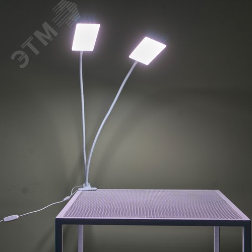 Светильник для растений светодиодный с таймером 24 Вт на прищепке Спектр для фотосинтеза ULT-P37-24W/SPFR/TM/60 IP40 WHITE TWIN - фото 23