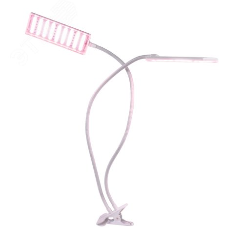 Светильник для растений светодиодный с таймером 24 Вт на прищепке Спектр для фотосинтеза ULT-P37-24W/SPLE/TM/60 IP40 WHITE TWIN - фото 10