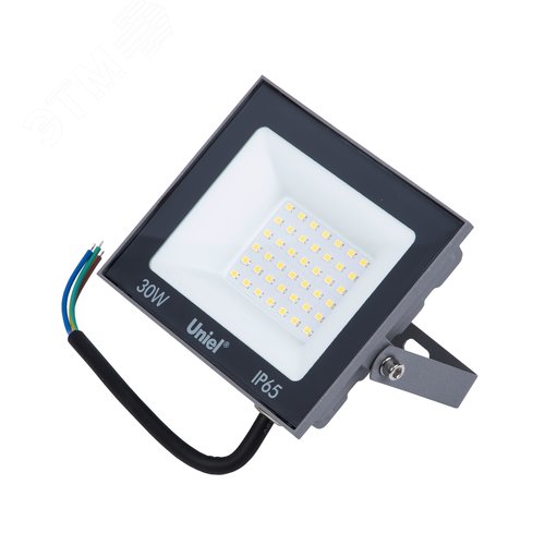 Прожектор светодиодный 30 Вт дневной свет 6500K серый корпус ULF-F23-30W/6500K IP65 160-240V GREY - фото 3