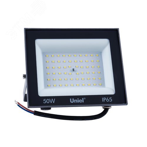 Прожектор светодиодный 50 ВтДневной свет 6500K серый корпус ULF-F23-50W/6500K IP65 160-240V GREY - фото 5