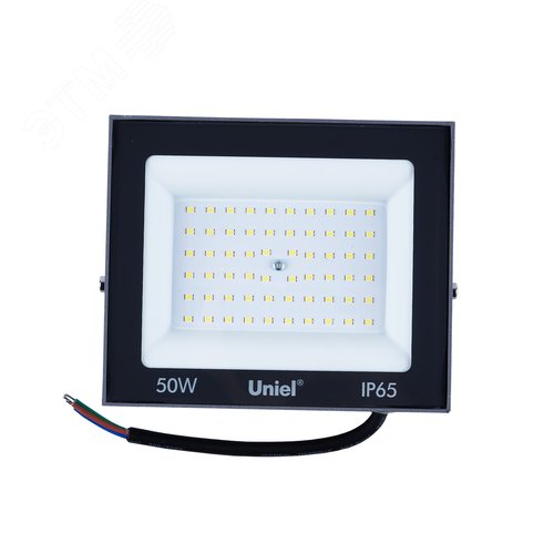 Прожектор светодиодный 50 ВтДневной свет 6500K серый корпус ULF-F23-50W/6500K IP65 160-240V GREY - фото 6