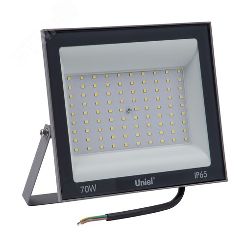 Прожектор светодиодный 70 Вт дневной свет 6500K серый корпус ULF-F23-70W/6500K IP65 160-240V GREY - фото 2