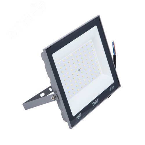 Прожектор светодиодный 70 Вт дневной свет 6500K серый корпус ULF-F23-70W/6500K IP65 160-240V GREY - фото 4