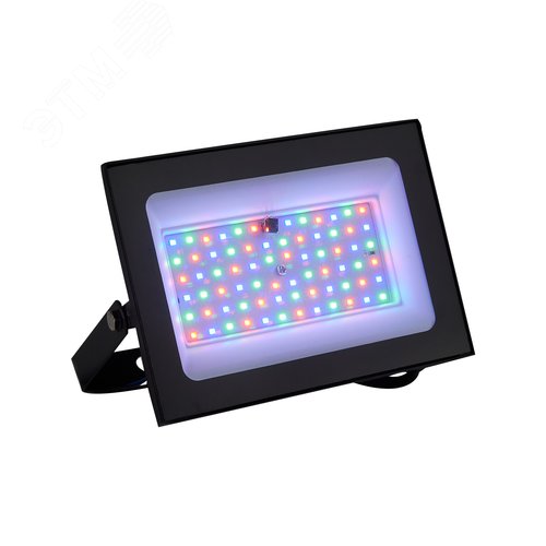 Прожектор светодиодный 50 Вт Мультиколор Пульт ДУ в комплекте Корпус черный ULF-F60-50W/RGB IP65 200-240В BLACK N1 - фото 4