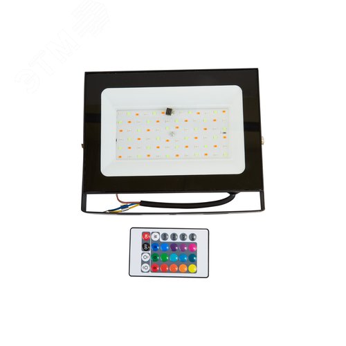 Прожектор светодиодный 50 Вт Мультиколор Пульт ДУ в комплекте Корпус черный ULF-F60-50W/RGB IP65 200-240В BLACK N1 - фото 5