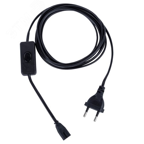 Провод для подключения светильника ULI-Q151 и ULI-Q951 к сети 220В 300 см 2 контакта с кнопкой включения Черный UCX-Q851 LT/300/B BLACK - фото 3