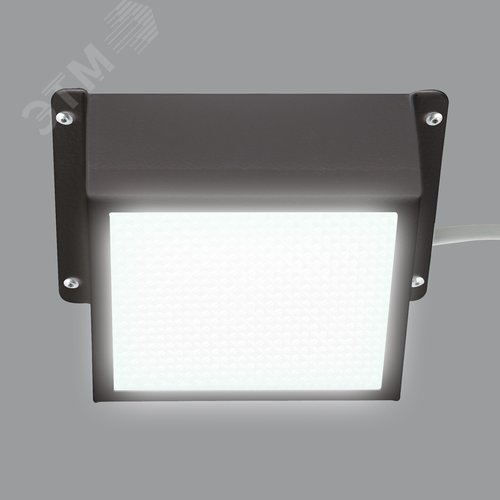 Светильник светодиодный потолочный встраиваемый Грильято 7 Вт для ячеек 86х86мм белый свет 4000K 868Лм корпус черный в комплекте с источником питания ULP-0808 7W/4000К IP40 GRILYATO BLACK - фото 4