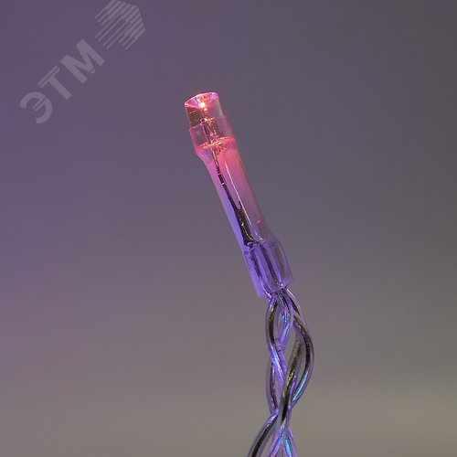 Бахрома светодиодная со статическим свечением 6м соединяемая 80 светодиодов разноцветный свет прозрачный провод ULD-B6006-080/STK MULTI IP44 - фото 3