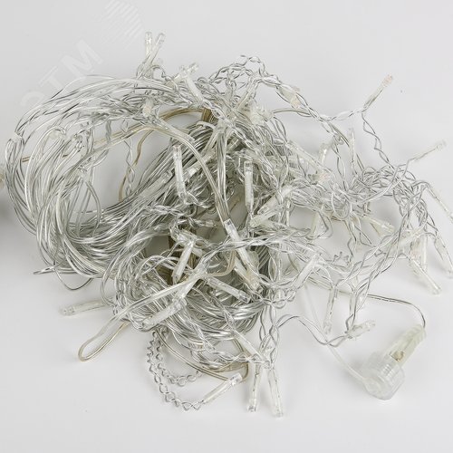 Бахрома светодиодная со статическим свечением 6м соединяемая 80 светодиодов разноцветный свет прозрачный провод ULD-B6006-080/STK MULTI IP44 - фото 4