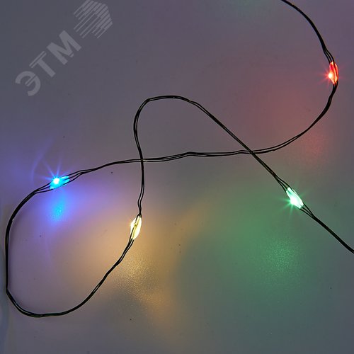 Гирлянда светодиодная Роса 20 м 200 светодиодов Разноцветный свет зеленый провод ТМ ULD-S2000-200/DGA MULTI IP20 DEW - фото 6