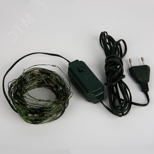 Гирлянда светодиодная Роса 20 м 200 светодиодов Разноцветный свет зеленый провод ТМ ULD-S2000-200/DGA MULTI IP20 DEW - фото 1