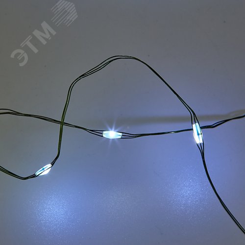 Гирлянда светодиодная Роса 30 м 300 светодиодов Белый свет зеленый провод ТМ ULD-S3000-300/DGA WHITE IP20 DEW - фото 3