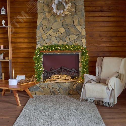 Гирлянда светодиодная Роса 30 м 300 светодиодов Теплый белый свет зеленый провод ТМ ULD-S3000-300/DGA WARM WHITE IP20 DEW - фото 9