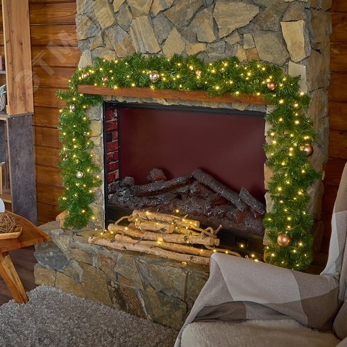 Гирлянда светодиодная Роса 30 м 300 светодиодов Теплый белый свет зеленый провод ТМ ULD-S3000-300/DGA WARM WHITE IP20 DEW - фото 3