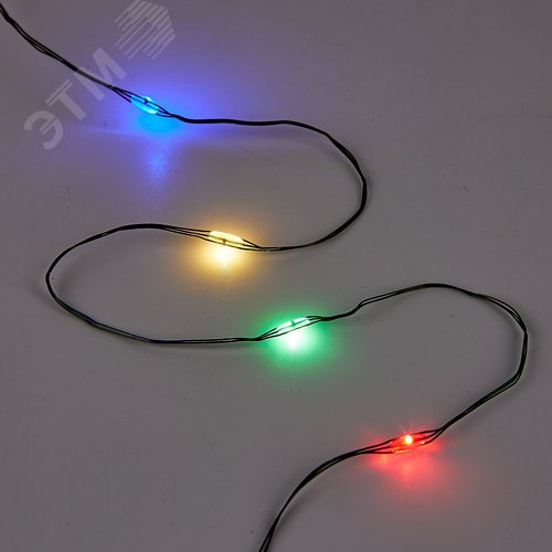 Гирлянда светодиодная Роса 30 м 300 светодиодов Разноцветный свет зеленый провод ТМ ULD-S3000-300/DGA MULTI IP20 DEW - фото 3