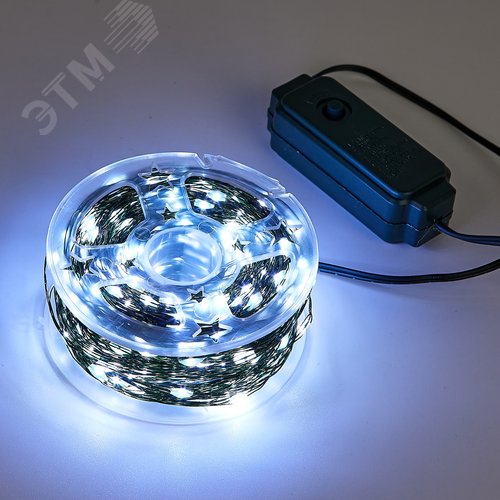 Гирлянда светодиодная Роса 50 м 500 светодиодов Белый свет зеленый провод ТМ ULD-S5000-500/DGA WHITE IP20 DEW - фото 2