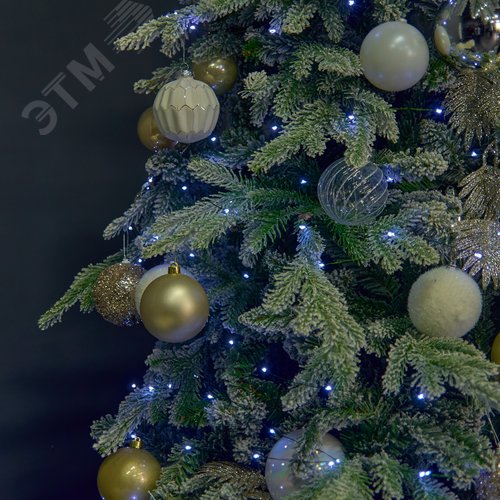 Гирлянда светодиодная Роса 50 м 500 светодиодов Белый свет зеленый провод ТМ ULD-S5000-500/DGA WHITE IP20 DEW - фото 9