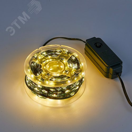 Гирлянда светодиодная Роса 50 м 500 светодиодов теплый белый свет зеленый провод ULD-S5000-500/DGA WARM WHITE IP20 DEW - фото 2