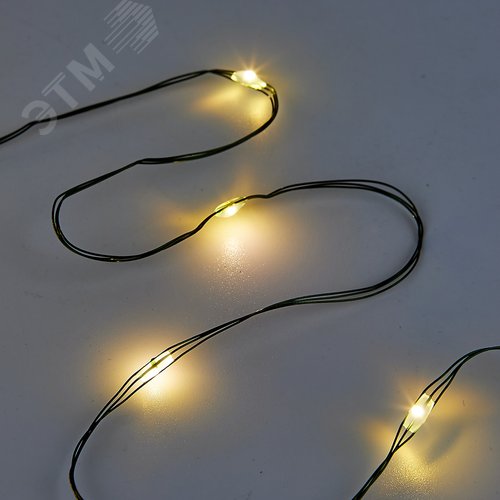 Гирлянда светодиодная Роса 50 м 500 светодиодов теплый белый свет зеленый провод ULD-S5000-500/DGA WARM WHITE IP20 DEW - фото 3